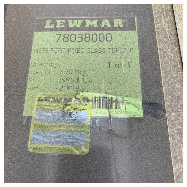 Lewmar Trend Marine Fixed Roof Window P2 Euro Grey 10mm - Hanse Yachts 130376