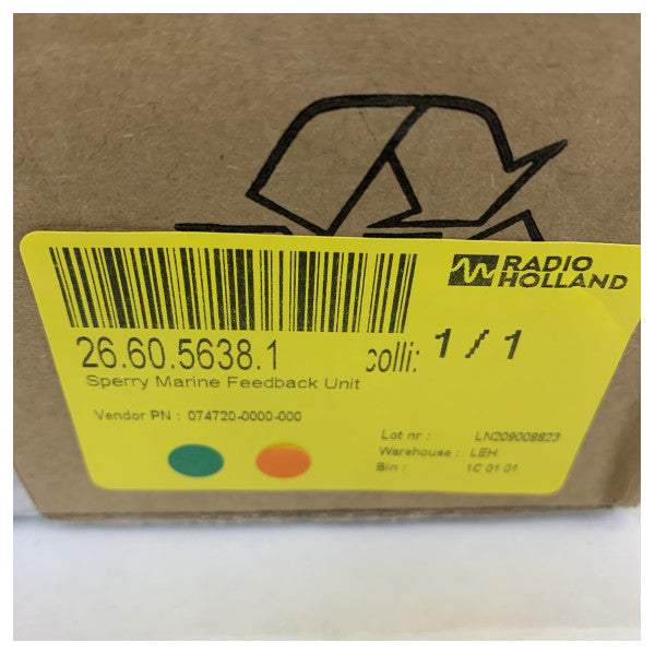 スペリー・マリン 074720-0000-000 ラダーインジケーター フィードバック ギアボックス