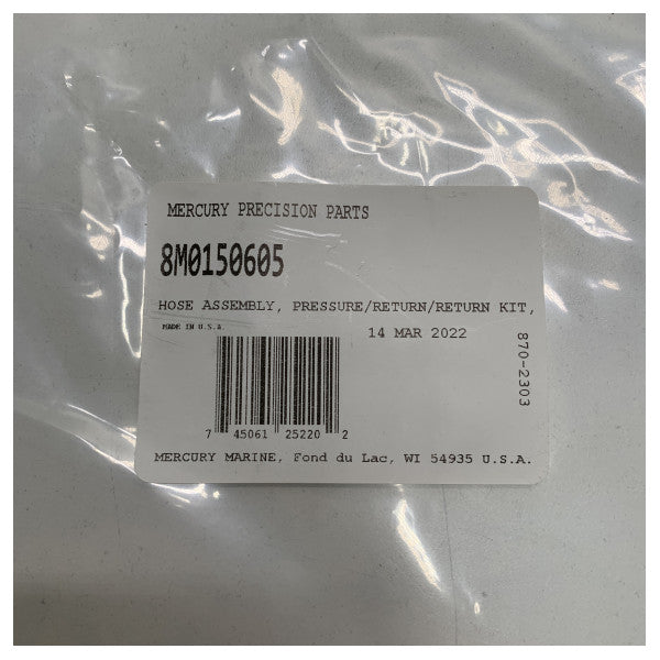 Меркурий Меркруизер хидравлична преграда към комплект за шлем - 8M0150605