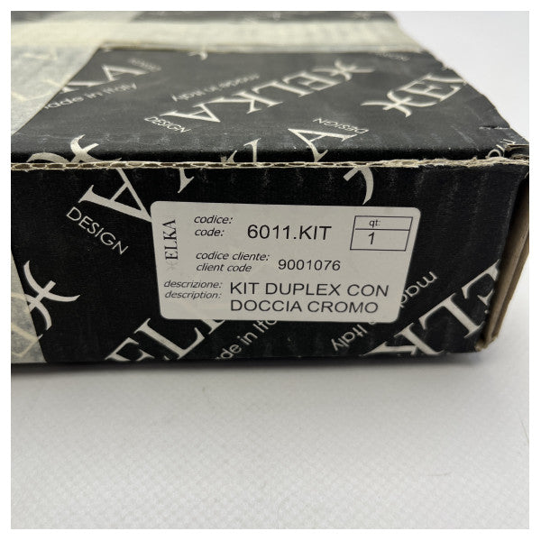 Elka 6011 Chrom-Brausegarnitur mit flexiblem Schlauch � Langlebig und korrosionsbeständig für Boote und Yachten