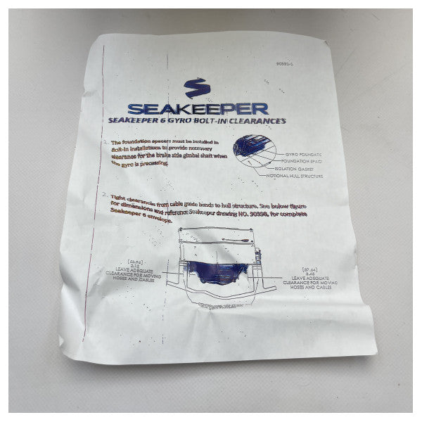 Seakeeper 90400-3 Morski zestaw montażowy do instalacji stabilizatora żyroskopowego typu 6/5 � Trwały, odporny na słoną wodę system przykręcania