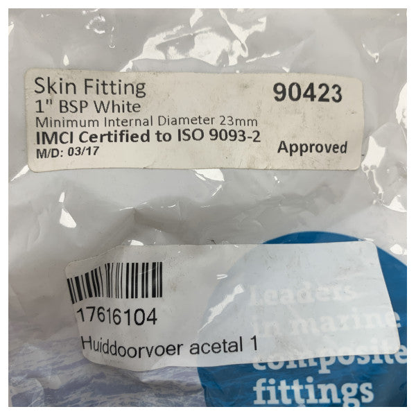 TruDesign Tru-Hull 1-инчов пластмасов изход бял - 90423