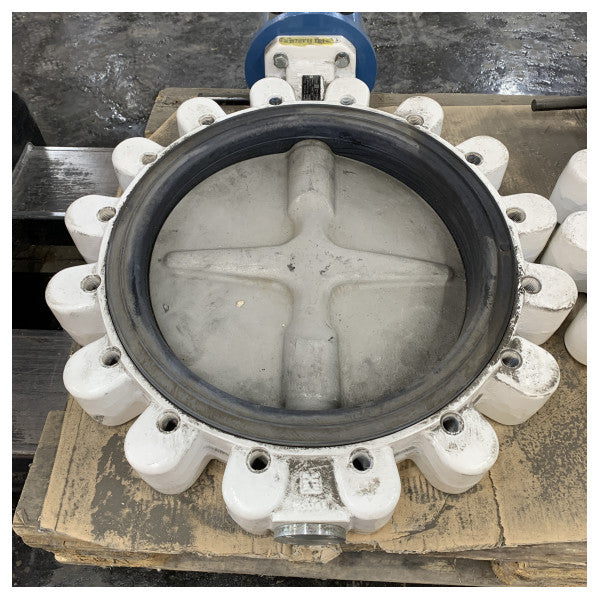 Rotork-Gears fjärilsventil lug DN400 PN6 RINA vit - yacht-hårdvara