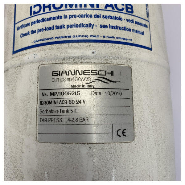 Gianneschi Idromar ACB 80 Hidrofor Su Basınç Sistemi - 24V - 5L Tank