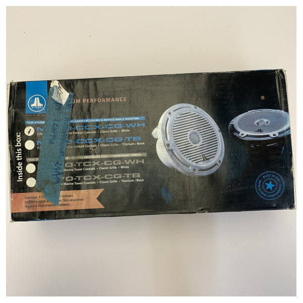 JL Audio M770-CCX-CG-WH Marine Højttaler Sæt - 7.7 tommer Coax - Hvid