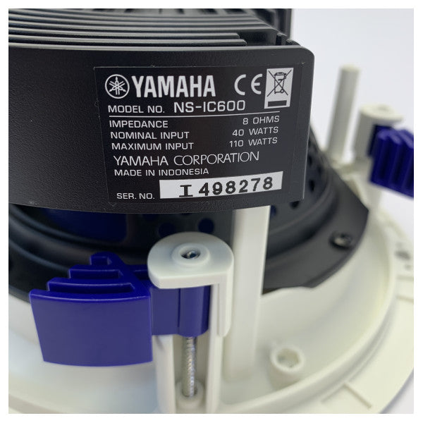 Kit de haut-parleurs audio marin Yamaha NS-IC600 blanc encastré - 6,5 pouces - 110W