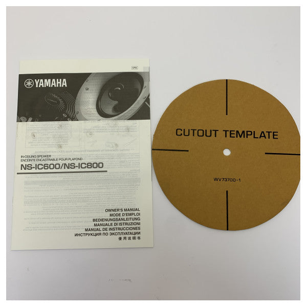 Kit de haut-parleurs audio marin Yamaha NS-IC600 blanc encastré - 6,5 pouces - 110W