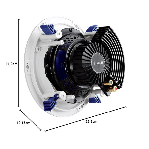 Kit de haut-parleurs audio marin Yamaha NS-IC600 blanc encastré - 6,5 pouces - 110W