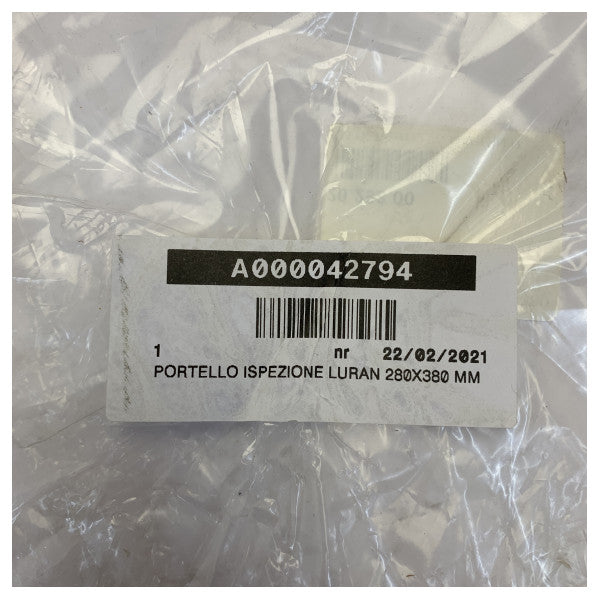 Osculati Inspekcijski otvor 280 x 380 mm - Bijela - 20.298.00