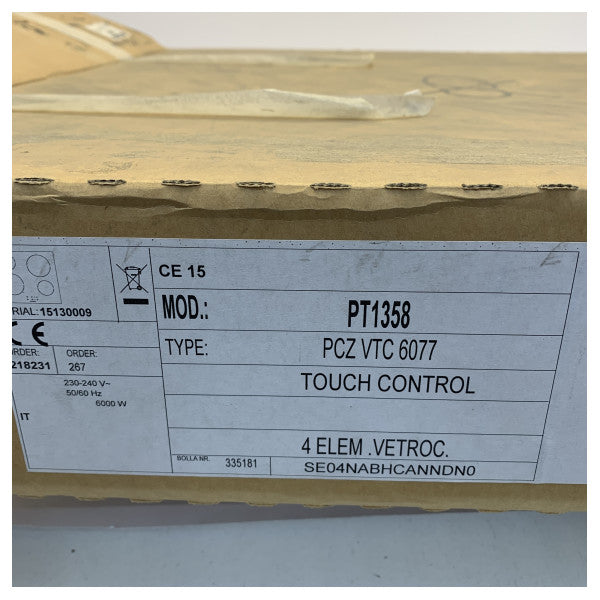 Can Marine Build-In Ceramic Hob 4-Burner Electric 230V - PT1358