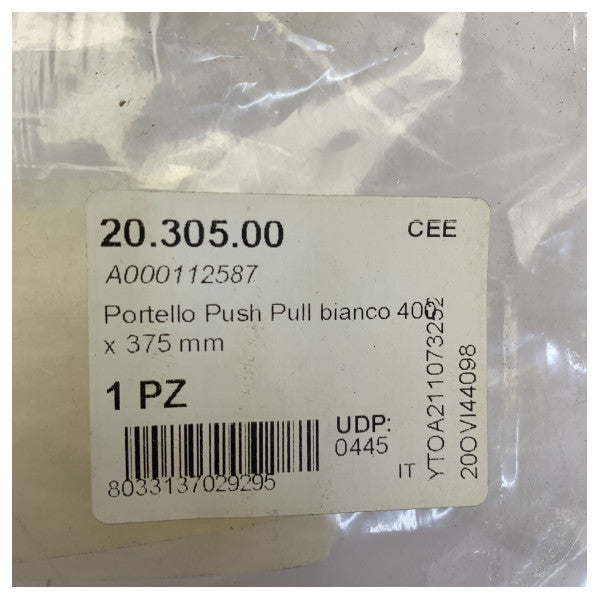 Osculati Inspekcijski otvor za povlačenje i guranje 400x375mm bijeli - 20.305.00