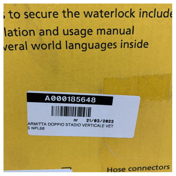 Vetus NLP60 Waterlock Udstødningspotte - Lyddæmper - 60 MM