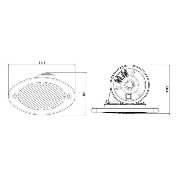 Fiamm AM80S korna elettrika marittima - 932215Z