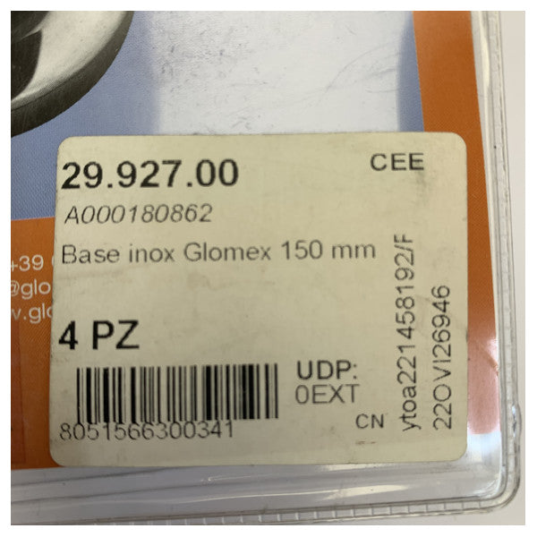 グロメックスユニバーサルステンレススチールアンテナマウント 29.927.00