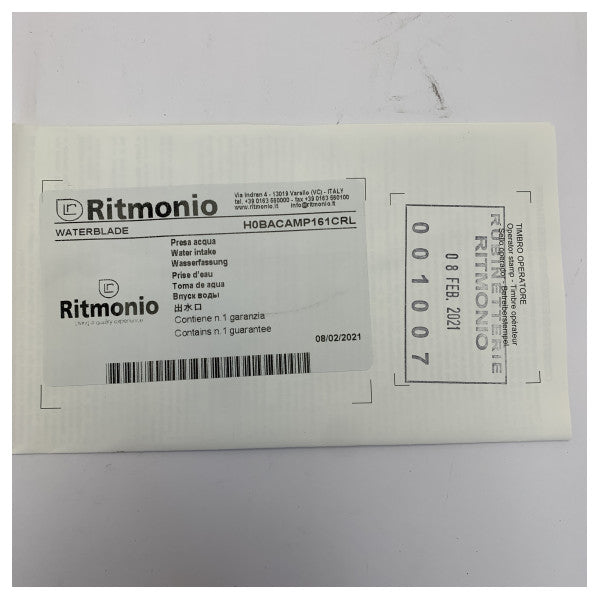Ritmonio Racor de entrada de agua 35 mm cromo H0BACAMP161CRL