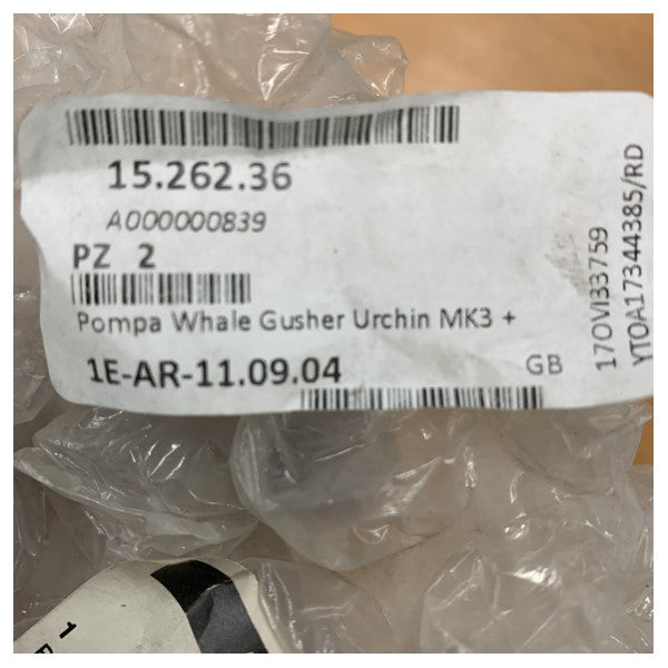 Whale BP9013 Gusher Urchin Manual Bilgepump Below Deck Mounting