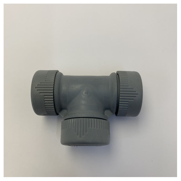 Reducer-T-stykke 22 x 22 x 15 mm push-fit fitting til vandsystemer