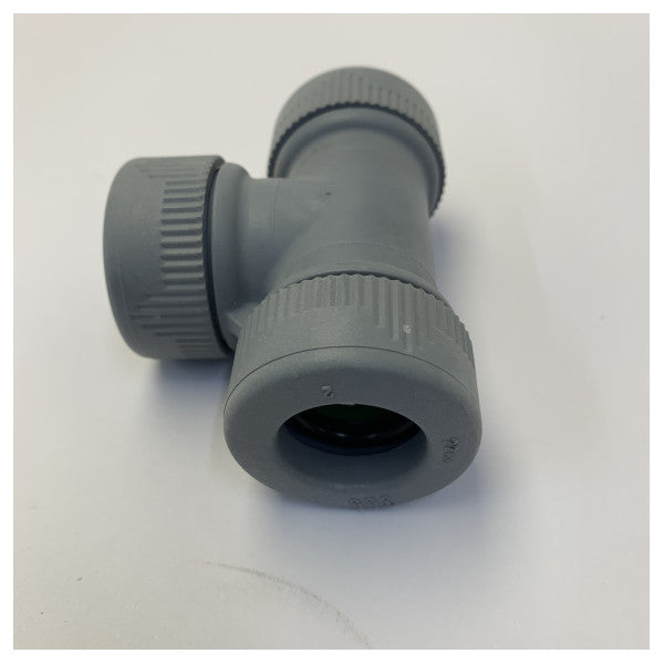 Reducer-T-stykke 22 x 22 x 15 mm push-fit fitting til vandsystemer