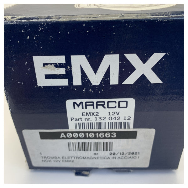 Marco EMX2 Električni zračni rog 12V - Nehrđajući čelik 400 mm