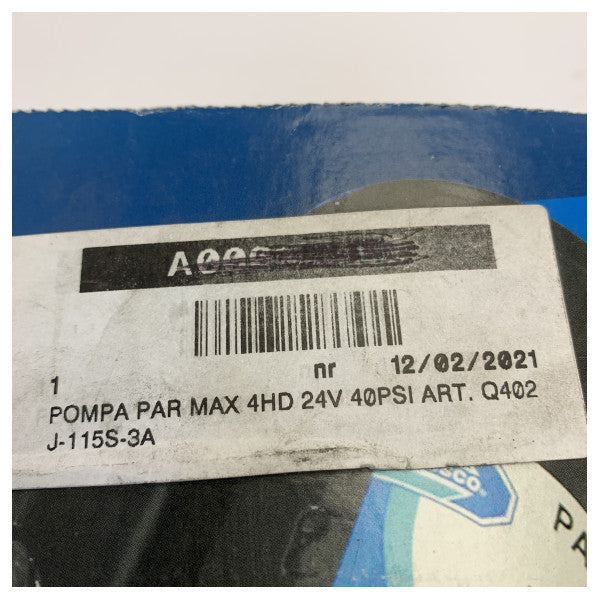 Pompa per acqua dolce Jabsco Par-Max Plus 6 24V 22.7L/min - 82600-0394