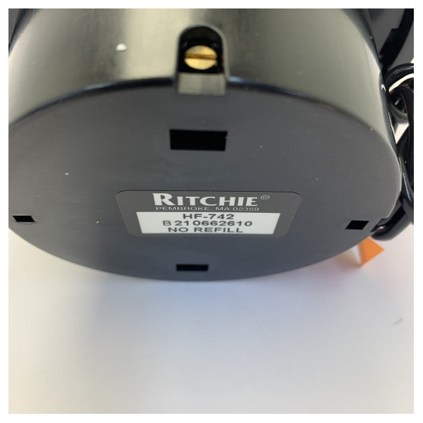 リッチー ヘルムスマン HF-743 磁気液体コンパス - ブラック ホリゾンタル