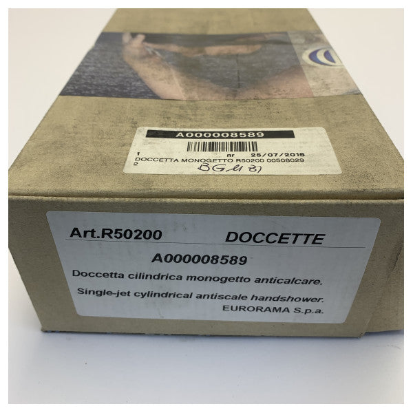 Eurorama R50200 Douchette cylindrique à jet unique chromée pour équipement de plomberie de yacht
