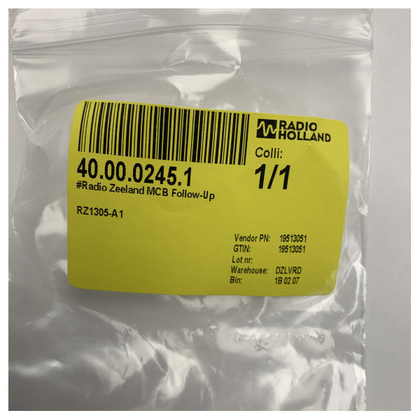 Radio Zeeland MCB Follow-Up RZ1305-A1