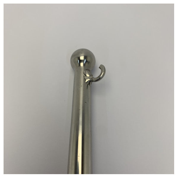 Osculati ruostumattomasta teräksestä valmistettu lippuposti pallolla 610 mm - 35.392.01