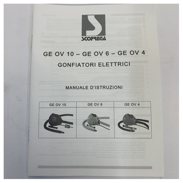 Scoprega GE OV10 Elektrisk Luftpumpe 120V - Marine Kompressor K6130440