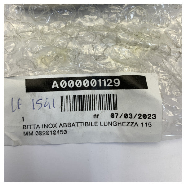 Оскуляті складаний клема 115мм з нержавіючої сталі для човнів - 002010450