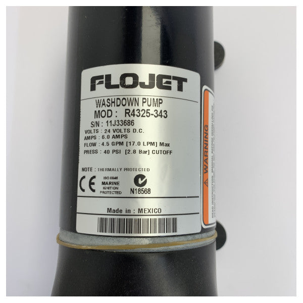 Flojet R4325343L Κιτ αντλίας καθαρισμού καταστρώματος 24V 17 L/min