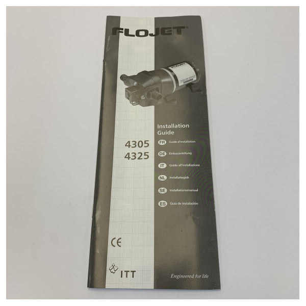 Flojet R4325343L Κιτ αντλίας καθαρισμού καταστρώματος 24V 17 L/min