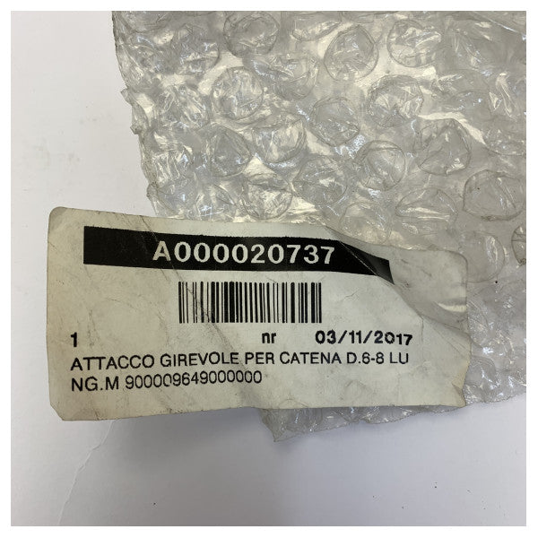 Осцулати котва с въртяща се част от неръждаема стомана 6-8мм