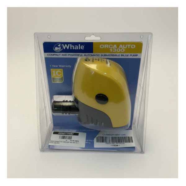 Whale Orca BE1484 Elektrisk Bälgpump 24V - 1300 GPH - 82 L/Min