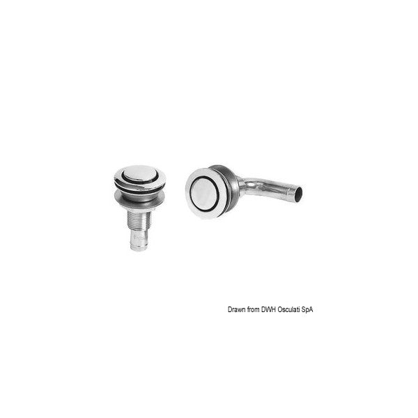 Osculati Edelstahl Luftventil 90 - 49/19mm 20.273.02