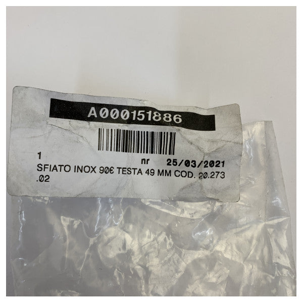 Osculati Ανοξείδωτο Ατσάλι Air Vent 90 - 49/19mm 20.273.02