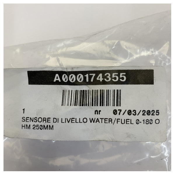 Osculati Fuel-Water Tank Level Sensor - 250mm - 0-180/190 Ohm 27.161.25