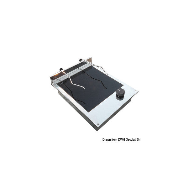 Techimpex Cristal1 Induksjonskomfyr - Enkeltbrenner - Rustfritt stål - 50.100.41