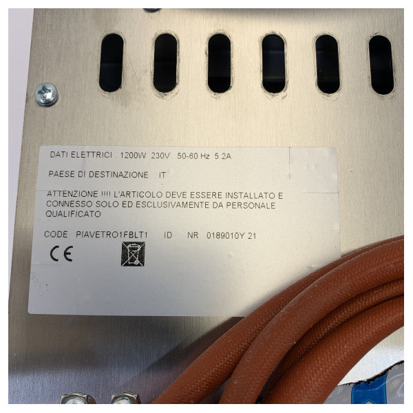 Techimpex Cristal1 Επαγωγική Κουζίνα - Μονοκαυστήρας - Ανοξείδωτο Χάλυβα - 50.100.41