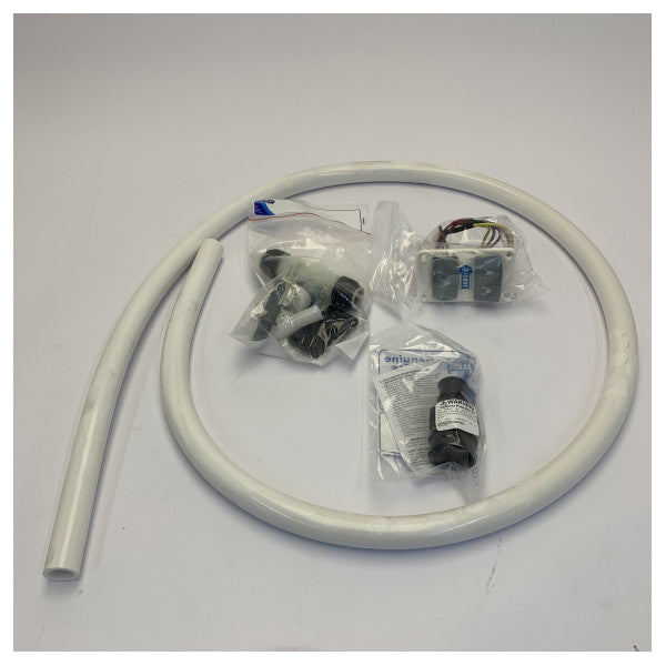 Jabsco Quiet Flush -sähkökäyttöinen wc tavallinen istuin magneettiventtiilillä 24V - 37045-4094