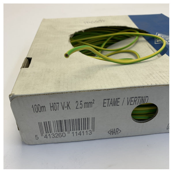 Eupen Earth Wire Vobst Electrical Wire 2.5mm Yellow/Green - H07V-K