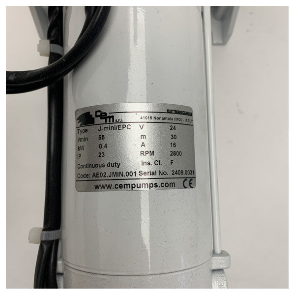 CEM hydrofoor J-Mini 24/EPC 24V freshwaterpump