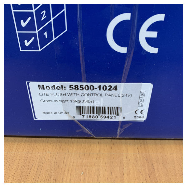 Jabsco Lite Flush Sähkökäyttöinen WC 24V - Kauko-ohjain - 58500-1024