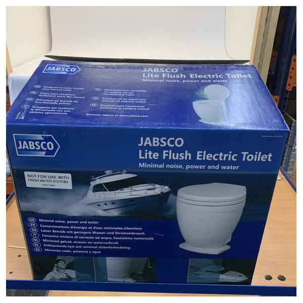 Jabsco Lite Flush Sähkökäyttöinen WC 24V - Kauko-ohjain - 58500-1024