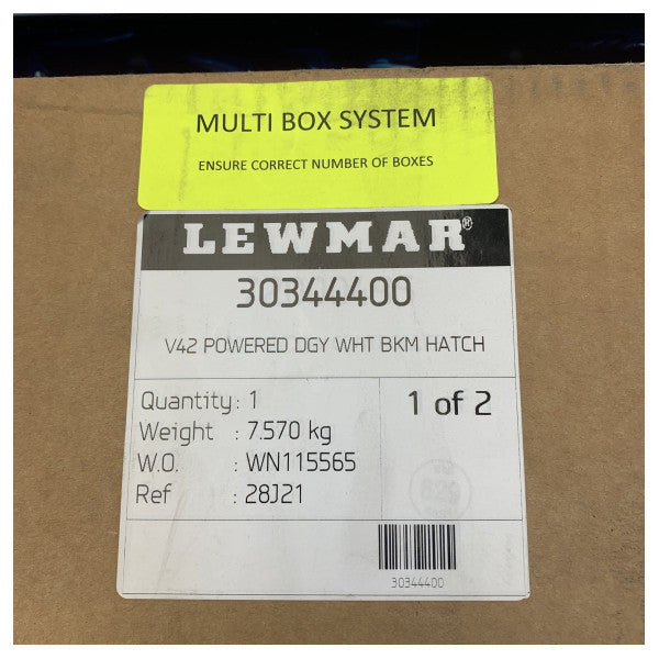 Lewmar električni krovni otvor crni s aktuatorom - 30344400
