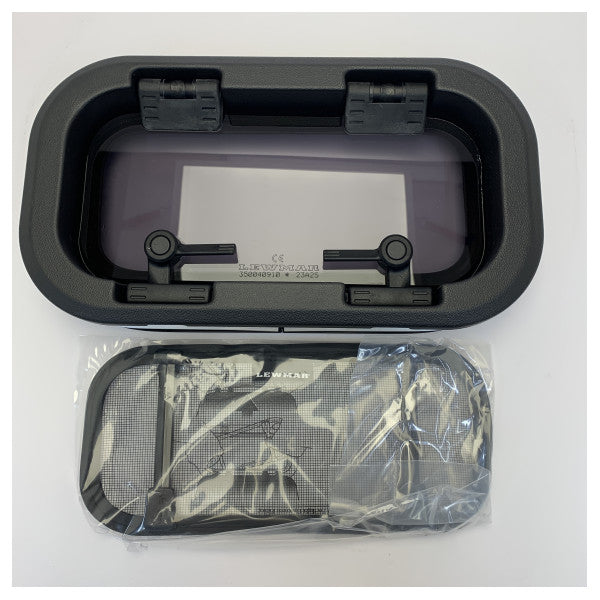 Lewmar SZ0-A1 Opening Black Portlight with Flyscreen - 393029989