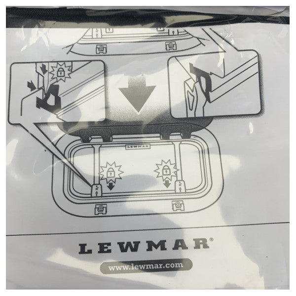 Lewmar SZ0-A1 Opening Black Portlight with Flyscreen - 393029989
