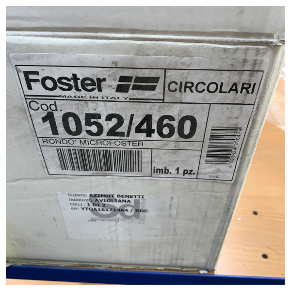 Lavello incassato in acciaio inossidabile Foster Rondo D520 mm - 1052/460