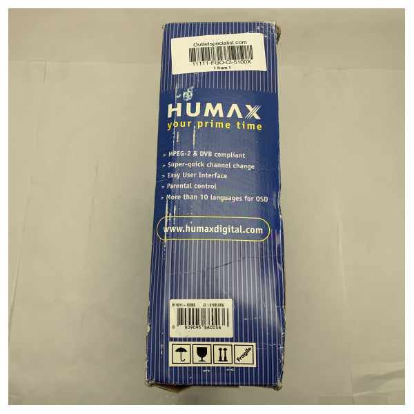 Humax 5100X Récepteur satellite numérique pour utilisation marine - Changement de chaîne rapide et interface multilingue
