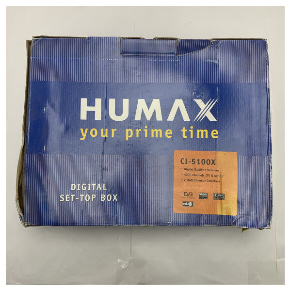 Humax 5100X Récepteur satellite numérique pour utilisation marine - Changement de chaîne rapide et interface multilingue
